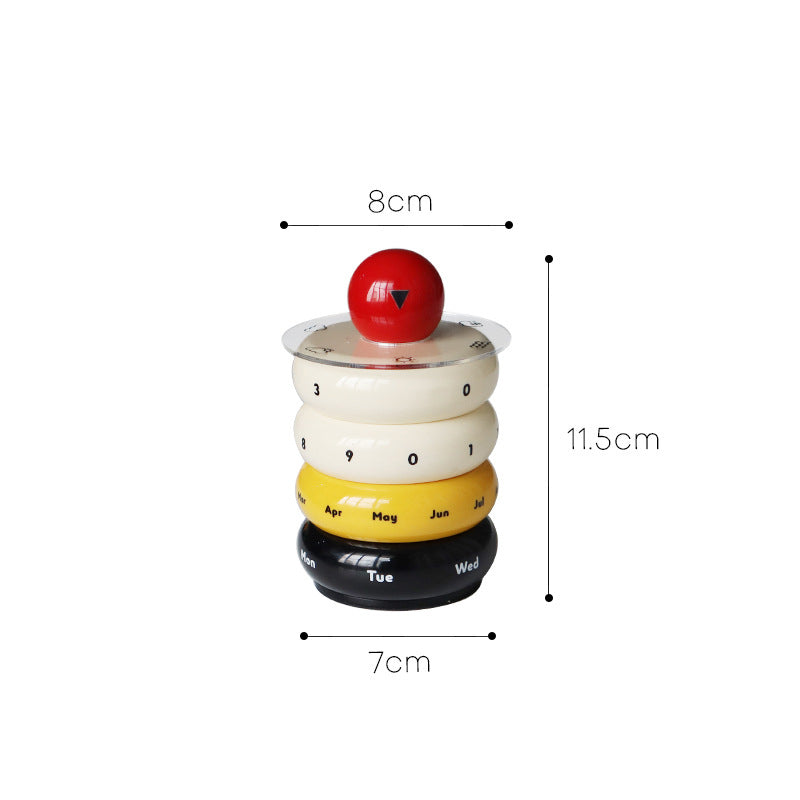 Rotatable calendar desk calendar desktop porch decoration decorations