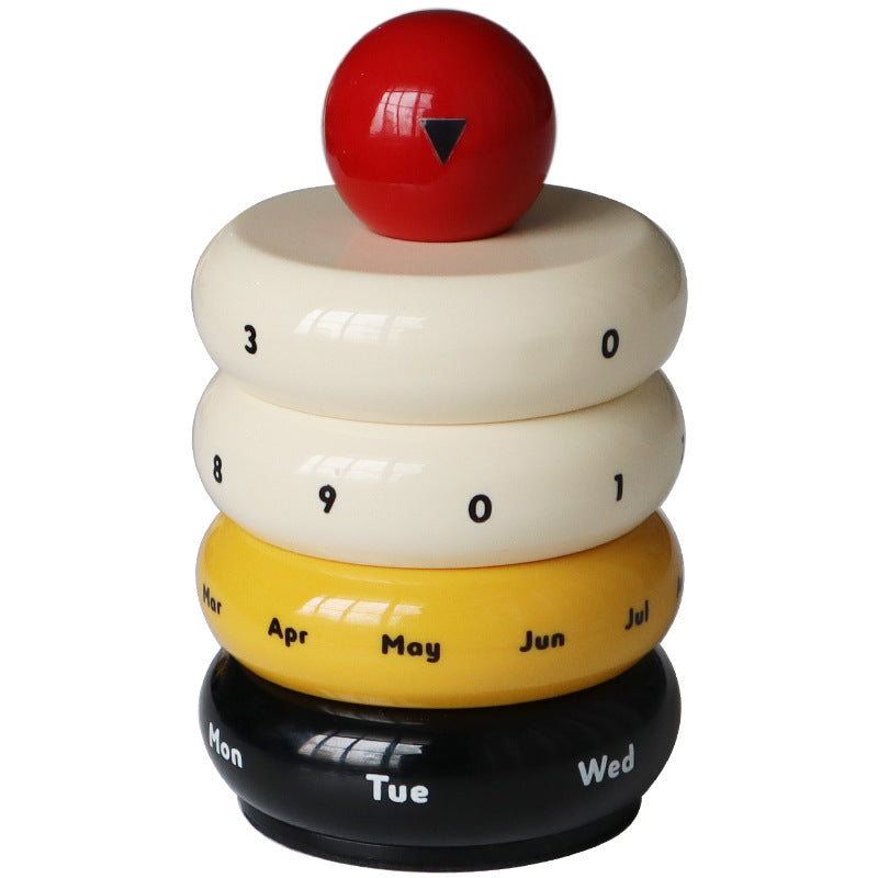 Rotatable calendar desk calendar desktop porch decoration decorations